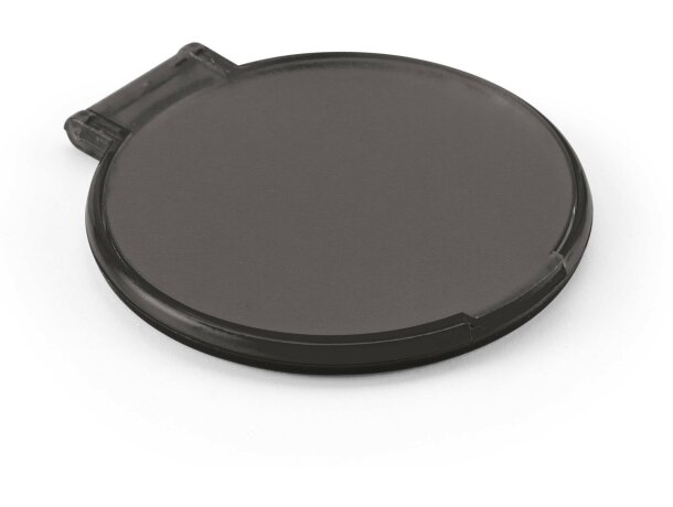 Espejo de maquillaje redondo negro barato