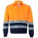 Chaqueta de sarga bicolor Neptune Large con alta visibilidad Azul marino/Naranja
