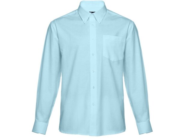 Camisa Thc Tokyo oxford para hombre Azul claro detalle 2