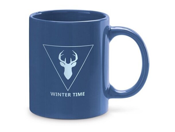 Mug cerámica 350ml azul