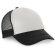 Gorra de rejilla con frontal blanco negra