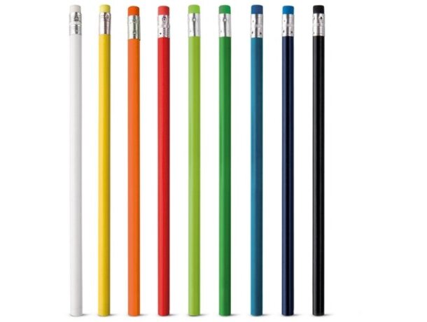 Lápiz con goma de colores