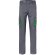 Pantalón elástico bicolor fides con seis bolsillos funcionales Gris/Verde
