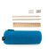 Estuche multiusos Nomad cilíndrico en fieltro reciclado rPET Azul claro