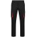 Pantalón elástico bicolor fides con seis bolsillos funcionales Negro/Rojo