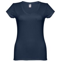 Camiseta cuello V ajuste entallado algodón mujer Camiseta cuello V ajuste entallado algodón mujer