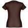 Camisetas manga corta corte entallado de algodón 150 g/m2 Thc Sofia Castaño oscuro detalle 46