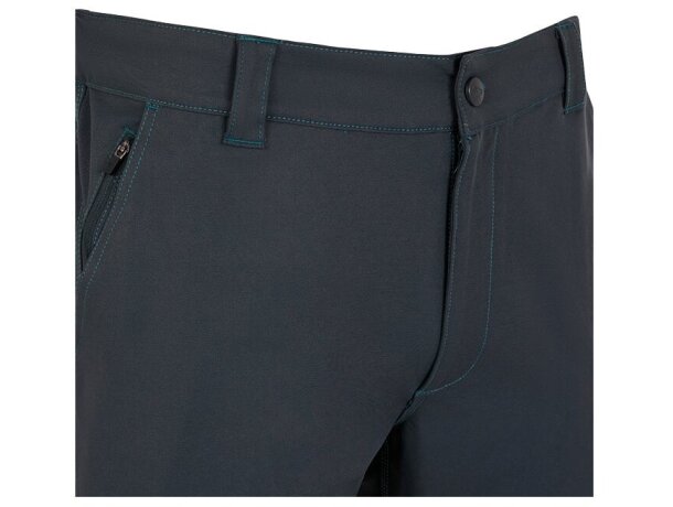 Pantalones nymphs de sarga elastica multiestiramiento 8 bolsillos Gris oscuro detalle 33