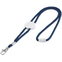 Lanyard ajustable con enganche personalizado azul Lanyard ajustable con enganche personalizado azul