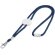 Lanyard ajustable con enganche azul