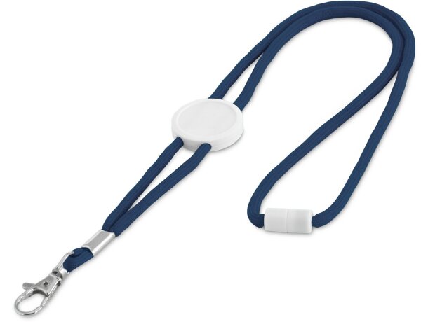 Lanyard ajustable con enganche azul