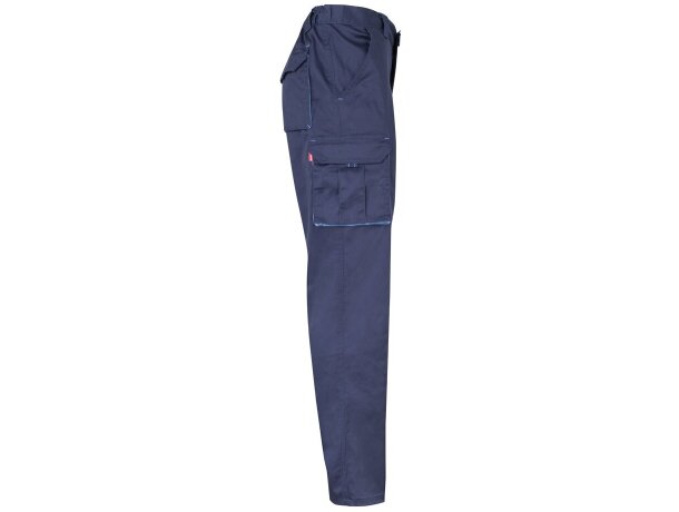 Pantalón de sarga multibolsillos bicolor VL Hypnos Azul marino/Azul claro detalle 9