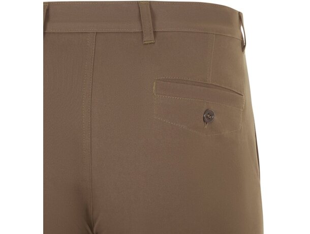 Pantalón chino Vishnu unisex elástico con cinco bolsillos Natural claro detalle 5