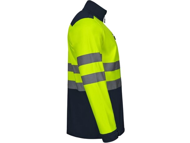Chaqueta soft shell bicolor hestia large alta visibilidad Azul marino/Amarillo detalle 15