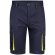 Bermudas Hemera bicolor multibolsillos con cinturilla elástica Azul marino/Amarillo