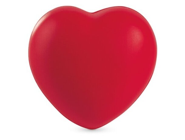 Antiestrés con forma de corazón rojo personalizado