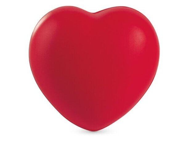 Antiestrés Deep con forma de corazón personalizado rojo