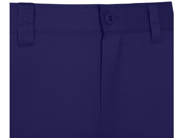 Pantalón de sarga multibolsillos Hermes con cintura elástica Azul royal detalle 37