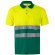 Polo alta visibilidad Cupid Large bicolor manga corta 4XL 5XL Verde/Amarillo