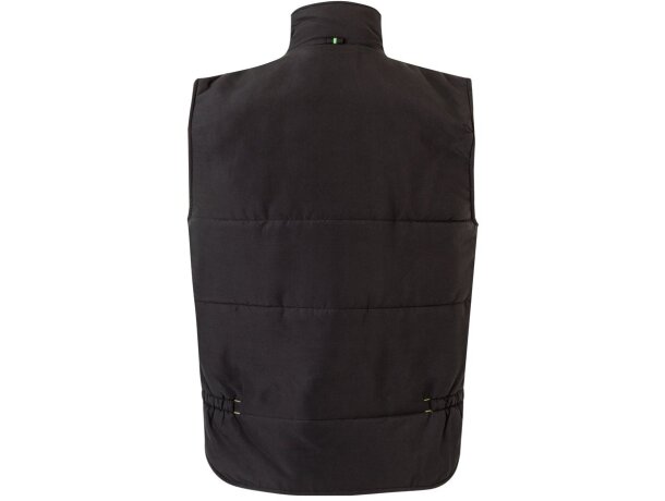 Chaleco acolchado bicolor multibolsillos unisex VL Nergal Negro/Verde detalle 12
