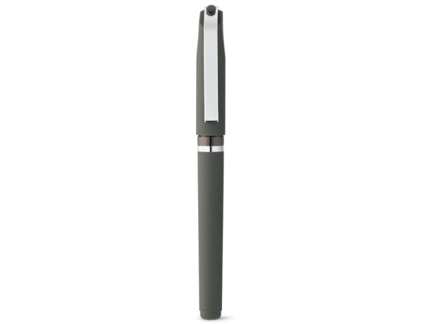 Bolígrafo  de plástico con clip de metal bolt Gris detalle 4