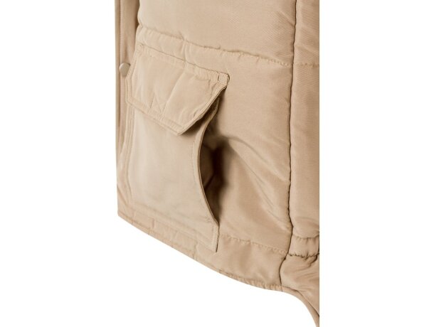 Chaleco acolchado multibolsillos Vl Mefitis poliéster 220 g/m² Natural claro detalle 6