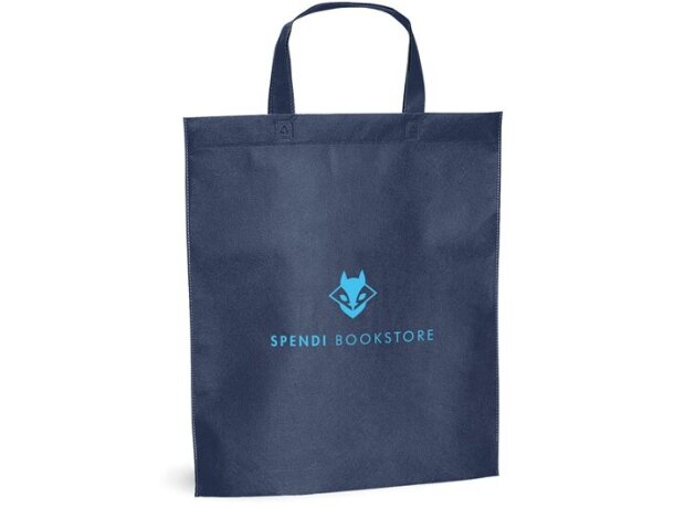 Bolsa non woven 105 gr / m2 azul grabado