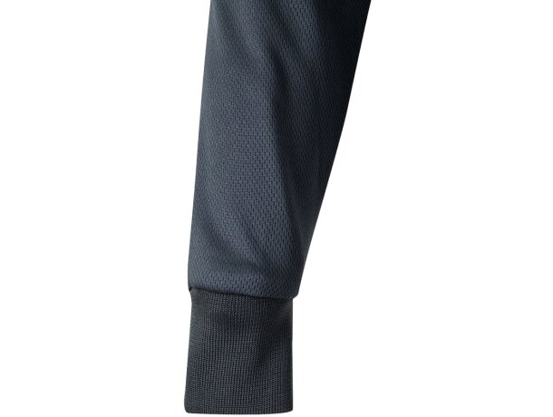 Polo bicolor alta visibilidad VL Vulcan manga larga Gris/Amarillo detalle 38