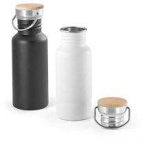 Termo acero inoxidable con asa bambú 540 ml