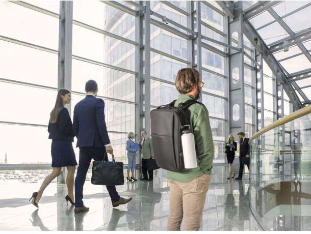 Mochila Dallas de poliéster reciclado 600D para portátil de 17.3” detalle 2