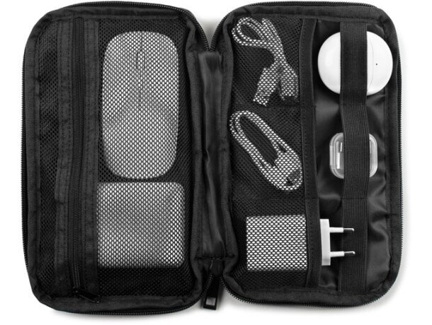 Bolsa organizadora Newcastle de poliéster reciclado 600D Azul detalle 5