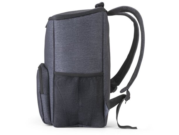 Mochila térmica bicolor nylon Hi!dea Boston Cooler Azul detalle 6