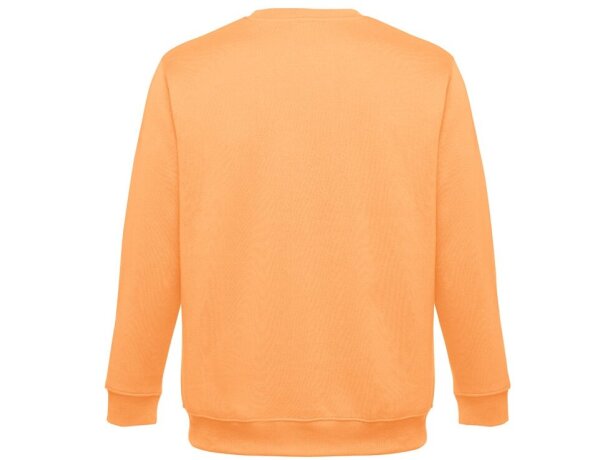 Sudadera Delta unisex de algodón y poliéster con interior cardado Naranja coral detalle 5