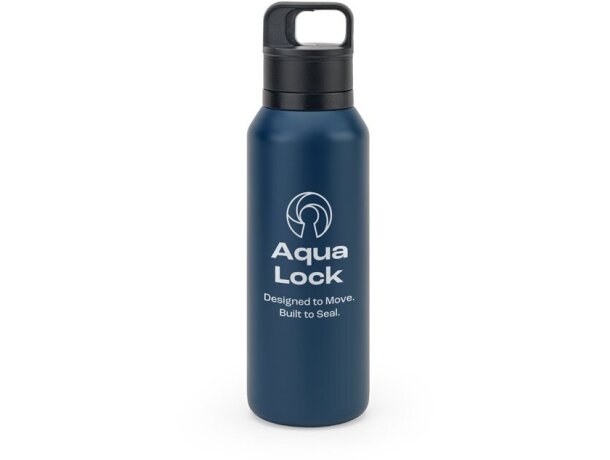 Botella Nicklaus de acero inoxidable reciclado 590 ml Azul marino detalle 7