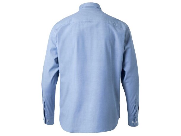 Camisa Oxford Prithvi elástica manga larga para profesionales Azul detalle 14