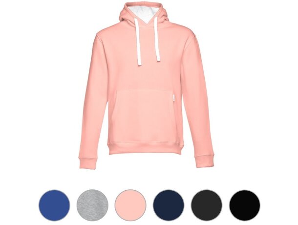 Sudadera Moscow unisex con capucha, bolsillo marsupial y cordones detalle 1