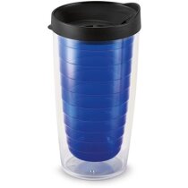Vaso de plástico con tapa de rosca negro Vaso de plástico con tapa de rosca negro