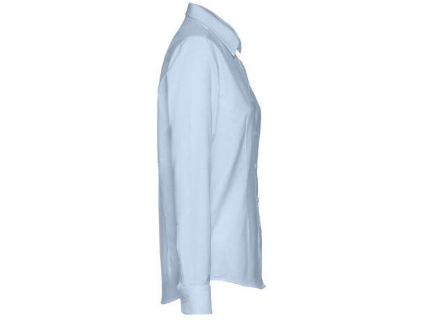 Camisa oxford mujer tokyo women ii algodón y poliéster Azul claro detalle 3