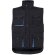 Chaleco acolchado bicolor multibolsillos unisex VL Nergal Negro/Azul claro