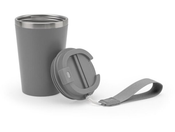 Vaso térmico Spitz de acero inoxidable reciclado con acabado mate Gris detalle 9
