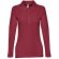 Polo manga larga mujer Bern Women II en algodón 210 g/m² Burdeos