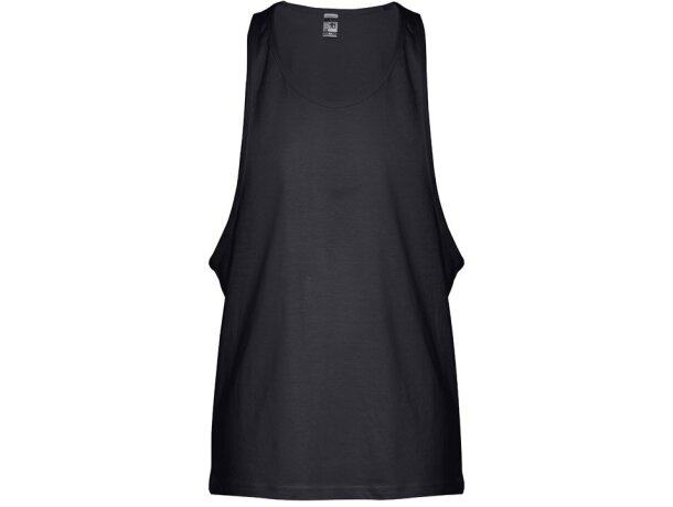Camiseta sin mangas Ibiza de algodón cardado 140 g/m² Negro detalle 17