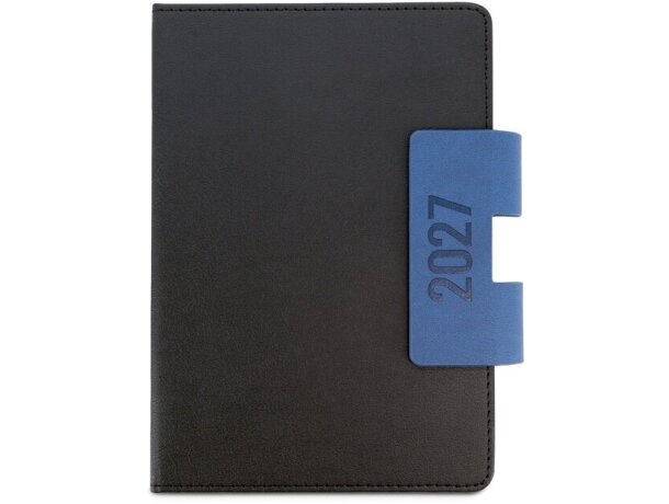 Agenda a5 spenser con tapa dura de pu y cierre magnético Azul detalle 8