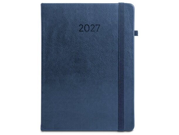 Agenda b5 waters en pu al agua con papel fsc certificado Azul detalle 7