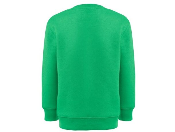 Sudadera niño Delta Kids algodón reciclado 300 g/m² Verde militar detalle 5