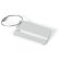 Identificador de aluminio con cable para maletas cromado satinado