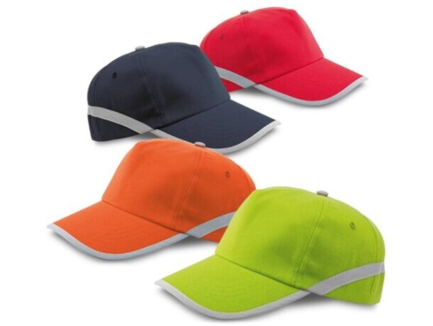 Gorra con detalles reflectantes para eventos deportivos