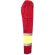 Pantalón de sarga bicolor VL Athena con bandas reflectantes Rojo/Amarillo detalle 40