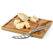 Tabla personalizada de madera para cortar quesos natural