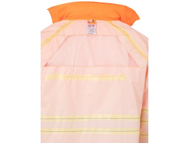 Traje de lluvia Venus alta visibilidad EN20471 clase 3 Naranja hexachrome detalle 6